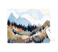 QEXUJOW Alfombrillas de ratón,Alfombrilla de ratón de oficina pequeña y bonita, 24 x 20 x 0,3 cm, alfombrilla de ratón con patrón horizontal.