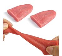 QEXUJOW Artículos de broma,Dos lenguas falsas retráctiles, accesorios de lengua artificial, accesorios novedosos, decoraciones, accesorios mágicos.