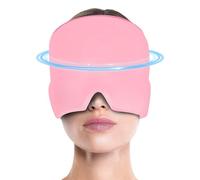 QEXUJOW Cuidado de la salud,Gorro extensible para el dolor de cabeza, gorro de terapia de frío, máscara para dormir, alivia el dolor de cabeza, la hinchazón y la presión ocular