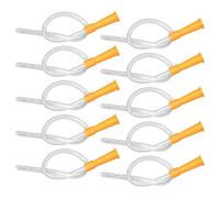QEXUJOW Enemas y lavativas en sexo y sensualidad,Diez kits de enema flexibles, cada uno de 24 cm de largo y 5,33 mm de diámetro exterior, son universalmente compatibles con los irrigadores comunes.