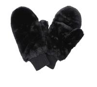 QEXUJOW Guantes y manoplas para hombre Guantes para hombres y mujeres Guantes de invierno Pantalla táctil Guantes de punto cálidos de felpa Forro suave (Negro)