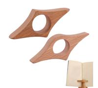 QEXUJOW Marcadores de libros,Dos marcapáginas con anilla para el pulgar, que permiten sujetar las páginas y cuentan con un soporte lateral para el pulgar