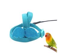 QEXUJOW Oiseaux,Un arnés ajustable para loros, correa/cuerda de entrenamiento para exteriores para cacatúas y guacamayos, con diseño elástico y resistente a las mordeduras.