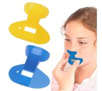 QEXUJOW Set de entrenamiento de flauta nasal de 2 piezas, herramienta portátil para practicar la técnica nasal, material profesional para la formación en fundamentos musicales.
