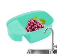 Qfdiwr Cesta de drenaje para fregadero de cocina - Accesorios de vaciado | Filtro de fregadero tipo sillín con cesta recuperadora de alimentos | Evacuación de aguas residuales Verduras Frutas Vajilla