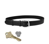 Qfdiwr Cinturón de Dinero para Viajes,Cinturón de Dinero de Viaje para Hombres | de Cuero PU de Viaje, de Bolsillo con Cremallera para Hombre, cinturón de Seguridad en Efectivo para