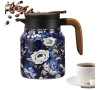Qfdiwr con infusor | Acero inoxidable estilo retro isotérmico - Estilo vintage con colador extraíble - para casa, cocina, restaurante, hotel, camping, interiores