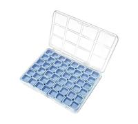 Qfdiwr de almacenamiento para suministros de manicura | Portajoyas portátil 48 compartimentos,Contenedor de accesorios de manicura - para pasatiempos creativos viaje oficina perlas dormitorio