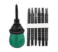 Qfdiwr Destornillador de trinquete, destornillador de trinquete,Kit de trinquete 13X Destornillador telescópico - Herramienta de reparación desmontable reversible ajustable portátil para lentes
