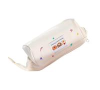 Qfdiwr - Estuche escolar lindo estilo estético con oso lindo, organización y almacenamiento de estuche de bolígrafos para niñas, niños, estudiantes, mujeres, para pinceles, Color crema, Se référer au