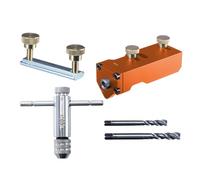 Qfdiwr Guía Para Roscado De Perfil De Aluminio | Muebles De Perfiles De Aluminio - Asistente de Roscado Fresa Hardware Barandilla Metal Carpintería para Cables