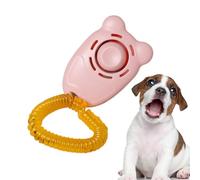 Qfdiwr Herramienta de Entrenamiento de clicker de Mascotas, Entrenador de clicker de Perros - Entrenamiento de Comportamiento Trainer de Perros Clicker con Correa de muñeca - Ayuda de Comportamiento