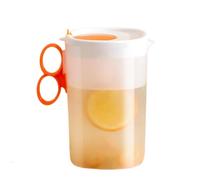 Qfdiwr - Jarra de agua con tapa, jarra de agua, jarra de agua sólida, contenedores de de 2,2 L, jarras elegantes con mango antiquemaduras, recipientes para bebidas, jarra de bebidas multiusos