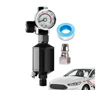 Qfdiwr Manómetro para filtro de de piscina - Separador de humedad para compresor | Filtro con manómetro a real apto para taller, coche, garaje, uso exterior, muebles y aplicaciones industriales