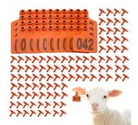 Qfdiwr Pendientes para Ganado | Pendientes Numerados Para Ganado | Etiquetas de Marcado Dulces con Personajes Grasos, Herramienta de Trazabilidad para Cabras Ovinos Aves de corral y Ganado -