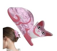 Qfdiwr Pinzas de Pelo en Forma de Garra Pequeñas | Forma De Gato Compacta Antideslizante | Ganchos Antideslizantes Y Seguros,Para Viajes, Viajes de Negocios, Hogar, Exterior, Escuela y para tu Novia