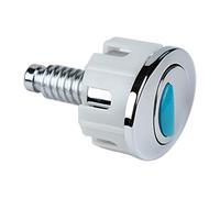 Qfdiwr Pulsador de botón de inodoro, reemplazo de botón de inodoro - Botón de descarga de doble botón redondo, botón de inodoro antióxido, cable de repuesto, accesorios