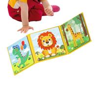 Qfdiwr Puzzle Magnético | Actividades Educativas Y Aprendizaje para Kindergarten | Juguete Educativo en Puzzle Magnético | Para Coche, Avión, Viaje por Carretera, Vacaciones, Hogar Y