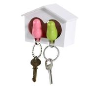 Qfdiwr Soporte para Llaves - Portallaves Casa De Pájaros,Gancho Romántico con 2 Anillos para Casa Novedosa, Dormitorio, Sala de Estar y
