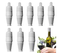 Qfdiwr Tapones Para Botellas De Vino - Selladoras Reutilizables - Tapón Para Botella - 8 Piezas Sellador Para Vino, Cerveza Y Champán, Para Viaje, Hogar, Bar, Fiesta, Comida,