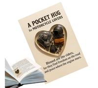Qfdiwr Tarjetas inspiradoras de bolsillo | motivador para conservar, regalo emocional para reparación de motocicletas | para motociclistas hombres mujeres amigos familia viajes diarios
