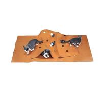 Qfdiwr Túnel para Gatos - Alfombrilla de Agilidad | de Enriquecimiento Interactivo para Gatitos para Apartamento, Viajes, Caza, Hogar y Ejercicio