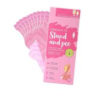 Qfdiwr Urinal para mujer, 20 unidades, papel plegable, ayuda para orinar, para mujeres de pie, a prueba de fugas, dispositivo de femenina, urinario femenino, para mujer