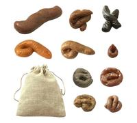 QFEHTHSK 10 Piezas De Caca Simulada Y 1 Bolsa De Almacenamiento, Juguete De Simulación, Juguete Novedoso, Juguete Creativo, Juguete De Fiesta