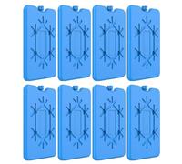 QFEHTHSK Bolsa De Hielo Rectangular De 8 Piezas, Bolsa De Hielo Llena De Agua, Bolsa De Cubitos De Hielo Portátil, Caja De Cristal De Hielo Refrigerada, Bolsa De Hielo Reutilizable