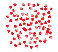 QFEHTHSK Confeti En Forma De Corazón De 80 G, Confeti De Amor Rojo Y Blanco, Confeti para Decoración De Bodas, Confeti para Decoración De Mesa, Confeti De Globos para Pasteles, Día De San Valentín