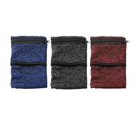 QFEHTHSK Muñequera Deportiva De 3 Piezas, Correa para La Muñeca con Cremallera, Tarjetero Portátil para Billetera, Brazalete Deportivo Que Absorbe El Sudor, Adecuado para Fútbol, Correr Y Fitness