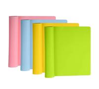 QFEHTHSK Pack De 4 Salvamanteles De Silicona, Salvamanteles Cuadrados De Colores, Salvamanteles Antiescaldadores Y Antideslizantes, Salvamanteles Antiadherentes para Plastilina