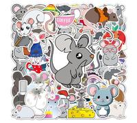 QFEHTHSK Paquete De 100 Pegatinas De Ratón De Dibujos Animados, Lindas Pegatinas para Niños, Pegatinas De Graffiti Creativas, Se Pueden Utilizar para Decorar Equipaje, Álbumes De Recortes, Etc.