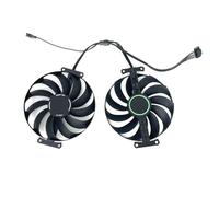 QFFOZSW 95MM FDC10U12S9-C CF1010U12S 7PIN RTX3070TI 3060TI para Ventilador GPU para ASUS Dual para GeForce RTX 3060 3070 V2 OC edición 8GB de Tarjeta vídeo(Black 2-Fan T12)
