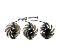 QFFOZSW para PALIT GeForce RTX4070tiS 4080 4090 GameRock Tarjeta gráfica Ventilador de Repuesto TH9520B2H-PCB01(Set of Three Fans)