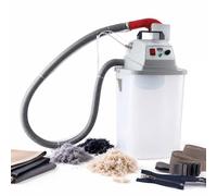 QFGain Cortador de Hilos Industrial con SuccióN Integrada - Ancho de 15-50 Mm, Cortador Silencioso de 450 W con Pantalla de Temperatura, Cubo Cuadrado