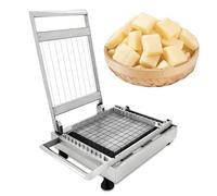 QFGain Divisor De Chocolate Cuadrado - Cortador De Pan con Alambre para Mantequilla, TamañOs De Corte: 21 Mm Y 28 Mm, Plataforma Extra Grande De Acero Inoxidable: 23,4 X 22 Cm