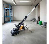 QFGain Kit Completo de Lijadora de Paneles de Yeso de 9 Pulgadas con Aspiradora, Manguera de 3 M, Bolsa Recolectora de Polvo, 4 Discos y Gafas Protectoras. 3800 W, 0-3000 RPM, 6 Velocidades