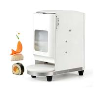 QFGain MáQuina AutomáTica Comercial para Sushi Y Onigiri, 1200 Piezas/H, Arranque con Un Solo BotóN, Firmeza del Arroz Ajustable, Capacidad De 1 Kg, Bandeja Giratoria, Acero Inoxidable 18g