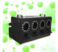 QFGain MáQuina De Burbujas De Humo De Alta Resistencia con 24 Luces Led Rgbw, Control Remoto, Temporizador, Control DM× Y Panel De Control LCD - MáS De 10 000 Burbujas Flotantes FourNozzle