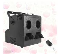 QFGain MáQuina De Efectos 3 En 1 para Fiestas: Humo, Burbujas Y Luces | MáQuina De Niebla para Interiores/Exteriores con Salida De 20 000 Cfm | CREA Una AtmóSfera Fascinante para Bodas DualNozzle
