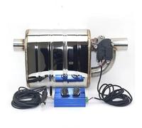QFJFBGGH Extremos Tubo Escape Coche Silenciador De Escape Universal Silenciador Eléctrico Válvula De 51/63/70/76mm Válvula Corte con Control Remoto Puntas de Escape(Valve 51+Control)