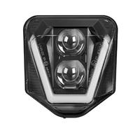 QFJFBGGH Faros Delanteros Moto Conjunto Faros LED Motocicleta Luces Altas Y Bajas DRL Para 701 Para Enduro Para SuperMoto FE 250 350 450 501 TE 150i 250i Faro LED Motocicleta