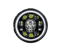 QFJFBGGH Faros Delanteros Moto Faro LED 5-3/4" Motocicleta Con Intermitentes 5.75" Para Sportster XL 1200 Para Dyna Para Iron 883 Faro LED Motocicleta