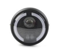QFJFBGGH Faros Delanteros Moto Faro LED 5,75" Con Luces Intermitentes DRL Alta Y Baja Intensidad Universal Para Motocicletas Cruceros Carreras Faro LED Motocicleta