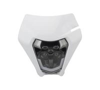 QFJFBGGH Faros Delanteros Moto Placa Faro LED Motocicleta Para EXC XC SX MX XC 125 250 300 450 2020-2023 Faros Universales Moto Cross Faro LED Motocicleta(BLANCO)