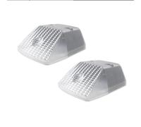 QFJFBGGH Giro Indicadoras Luz Cubiertas De Luz De Giro Delantera para Mercedes para Benz W463 Clase G G500 G550 G55 G63 G65 1986-2018 Color Negro Brillante Lámpara Señal Giro(Clear Silver Lens)