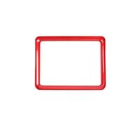 QFJFBGGH Interiores Compartimento Central Coche Tablero Navegación GPS Marco Decoración Cubierta para Dodge para Challenger 2015-2020 Estilo Decoración Salida Aire(Rojo)