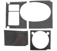 QFJFBGGH Interiores Panel De Salida De Aire Lateral para Coche Pegatina Decorativa Interior Fibra Carbono Suave LHD para Hummer para H2 2003-2007 Decoración Salida Aire(Negro)