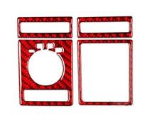 QFJFBGGH Interiores Panel Interruptor Faro Salida Aire Ambos Lados Cubierta Embellecedora Pegatina Interior para Dodge para Ram 1500 2013-2015 Decoración Salida Aire(Red1)